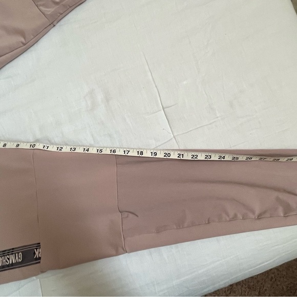Gymshark Revival Jogger Pullon Drawstring Light Pink Tan Sweatpants  Womens S - Picture 13 of 16